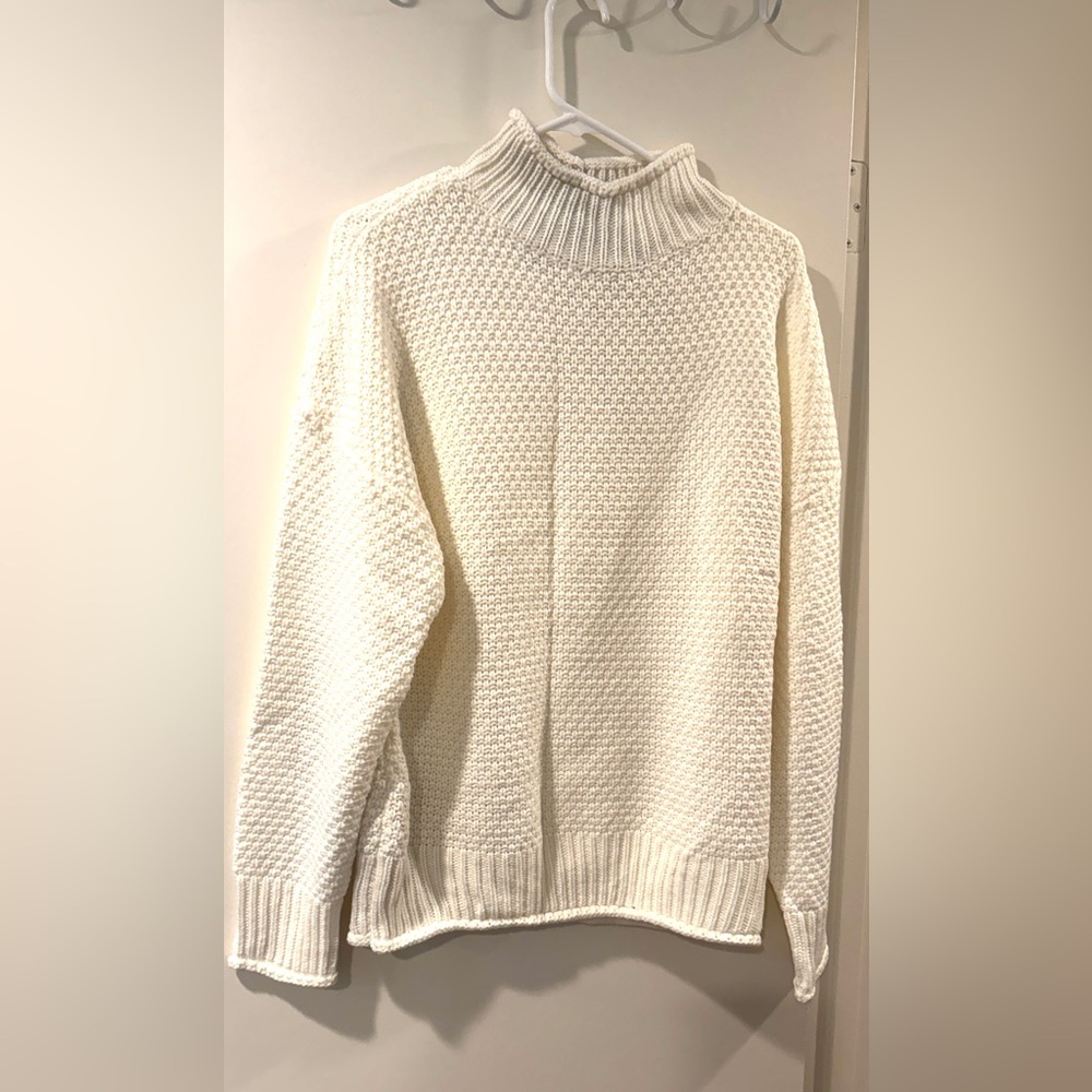 🧣👑ZESICA Turtleneck Batwing Sleeve Loose Oversized Chunky Knitted Pullover👑🧣 - Picture 12 of 14